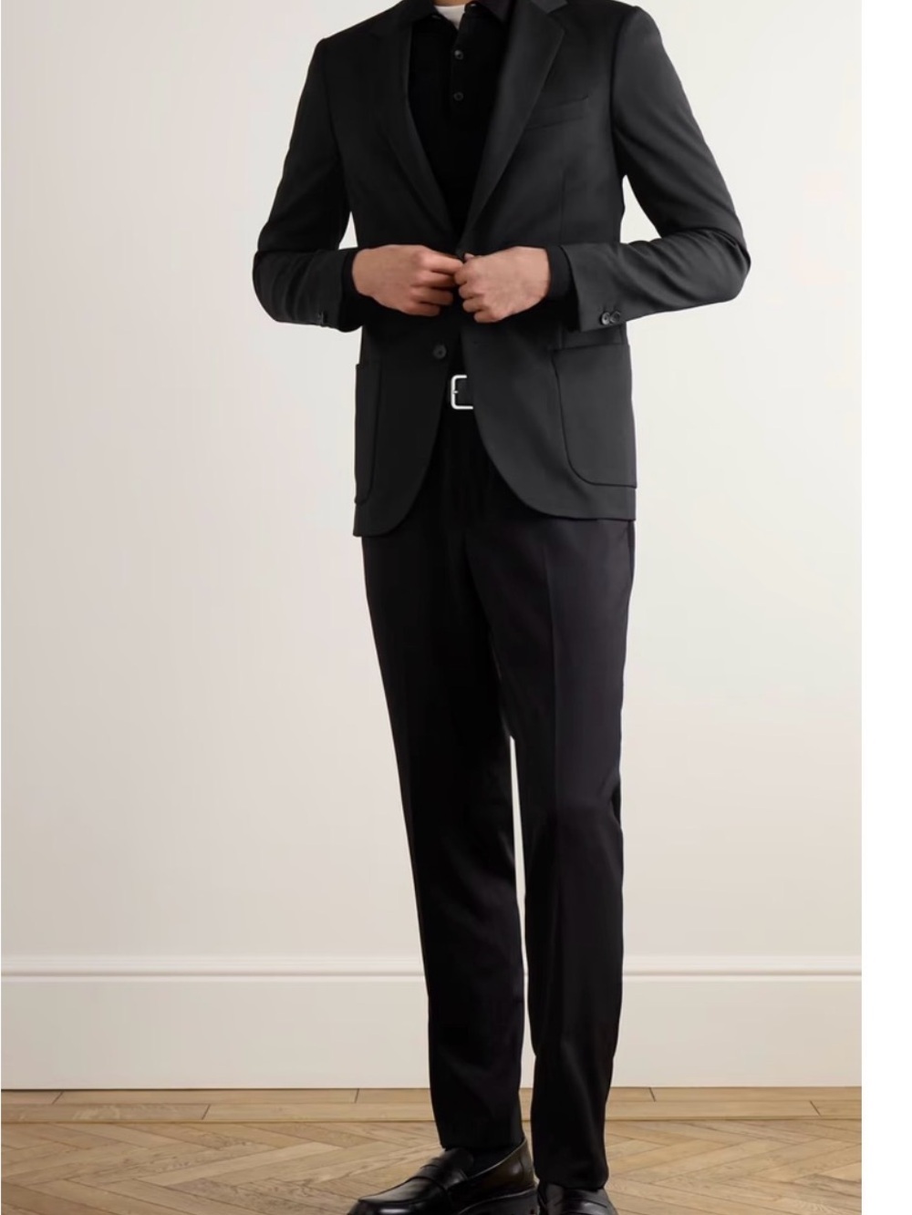 NWT Mr P. Men's Slim-fit wool-twill suit jacket Size 36 - Picture 2 of 5